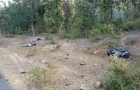 Dead body beside of road