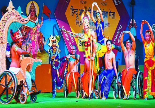 disabled people perform dance