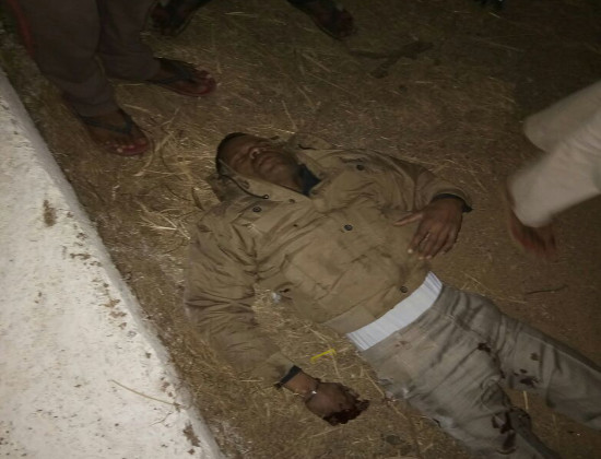 Injured policeman