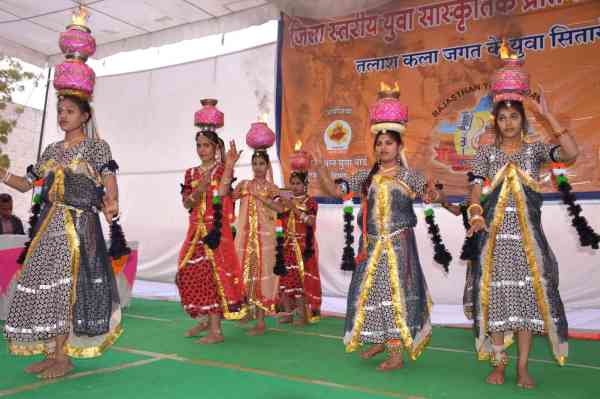 Organized district level cultural talent search competition in nagaur