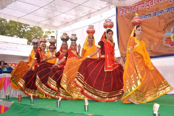 Organized district level cultural talent search competition in nagaur