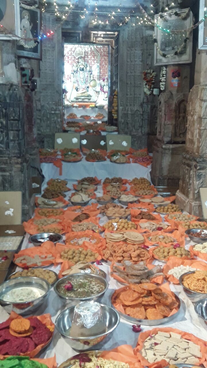 chappan bhog at jagdish temple, udaipur