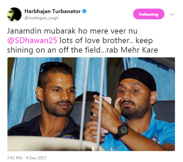 happy birthday shikhar dhawan indian cricketers wish dhawan