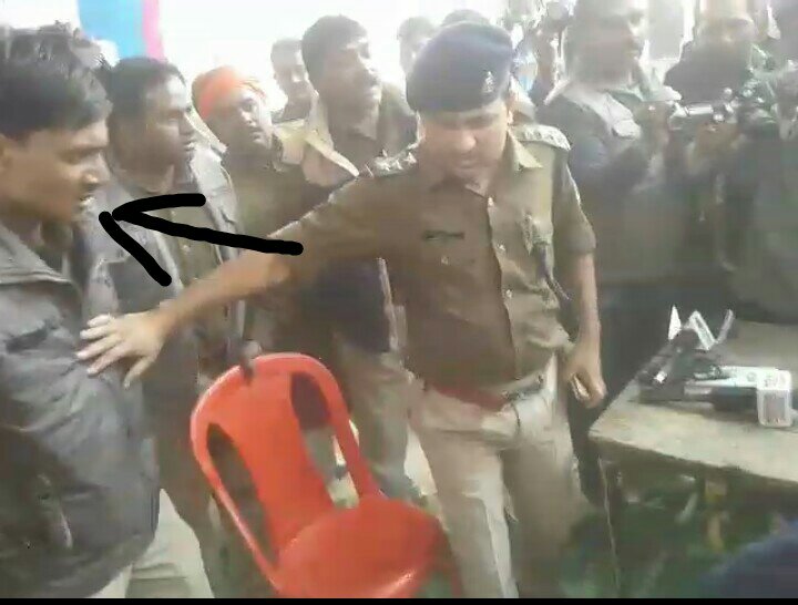 Lathi Charge During Vote Counting