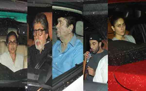 शशि कपूर के निधन पर करीना, रणबीर संग इकठ्ठा हुआ पूरा कपूर परिवार, बॅालीवुड के ये सितारे भी आए नजर...
