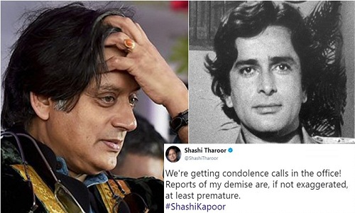 Shashi Kapoor and Tharoor