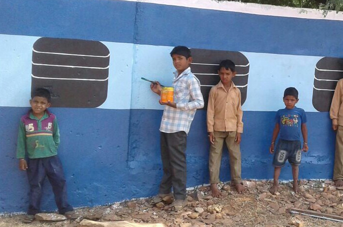 Wall Painting of Train