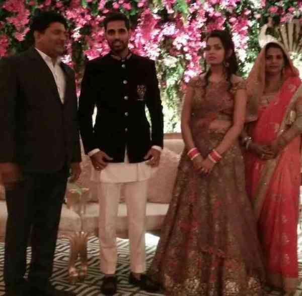 Bhuvneshwar Kumar reception ceremony in Delhi
