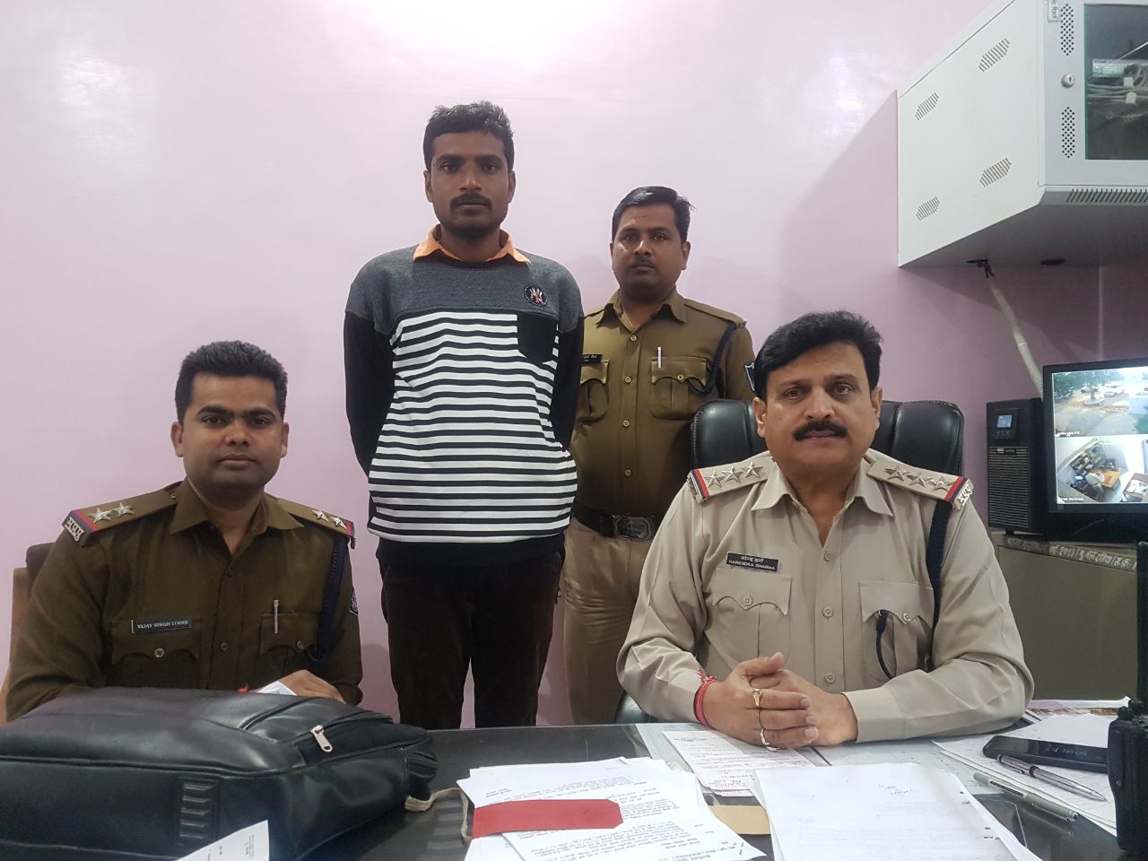 police, crime, accused, arest, datia news in hindi, mp news