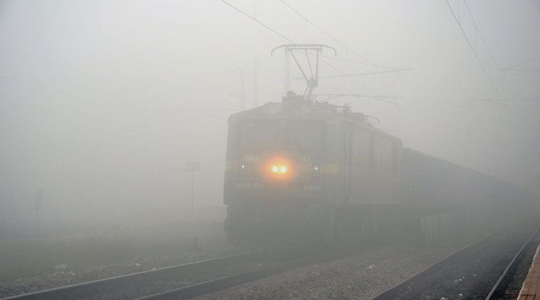 train delays in foggy weather