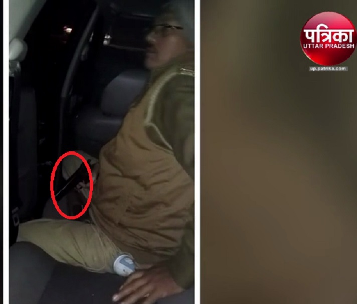 सिपाही ने यह काम करने से किया मना तो दारोगा ने तान दिया पिस्टल, वीडियो वायरल