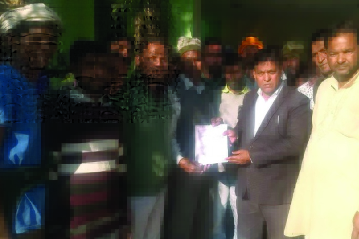 dhan mandi worker demonstration in sangria