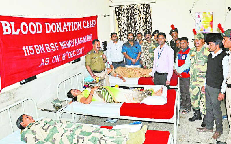BSF jawans,blood donation