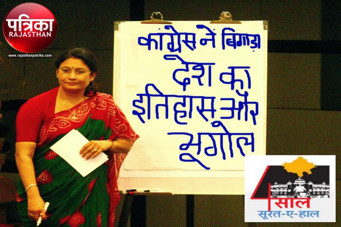 Rajasthan Government, BJP Rajasthan, 4 years of BJP in Rajasthan government, BJP Manifesto, Rajasthan BJP manifesto 2013, Suraj Sankalp, Education in Rajasthan, Employment in Rajasthan, Evaluation of Rajasthan Government, Rajasthan Patrika Kota, Kota News in Hindi, Kota, Sachin Pilot, Kiran Maheshwari,