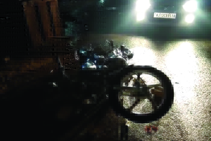 attack on bikers in anoopgarh