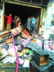 fire in udaipur saree showroom