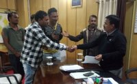 Bajrang Dal handed over memorandum submitted to the collector