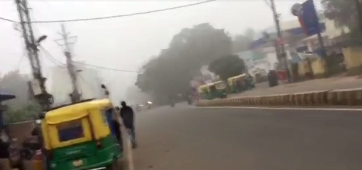 heavy fog in city, heavy fog leads cold wave, mausam, winter, weather report, weather forecast, weather, cold wave, fog leads cold, gwalior news, gwalior news in hindi, mp news