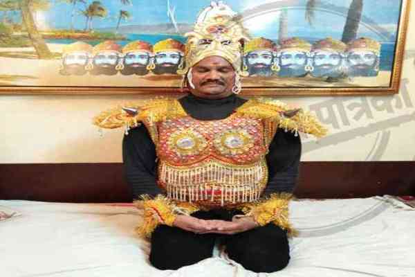 Man Married Stone Sculpture, Man left Wife for Stone Sculpture, Weddings in India, Rajaram Karmyogi, Kota News in Hindi, Ravan, Rajasthan Weird News in Hindi, Rajasthan Patrika Kota, Kota News in Hindi