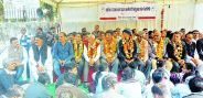 All Rajasthan State Employees Joint Sangharsh Samiti protest udaipur