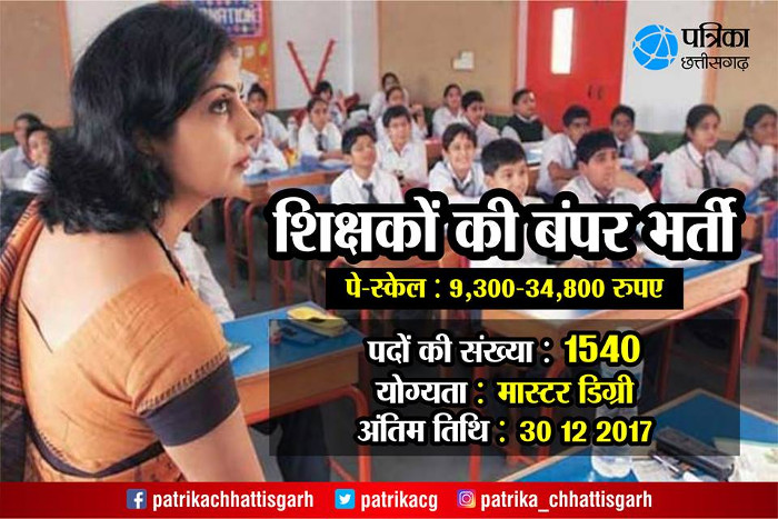 Post Graduate Trained Teachers Recruitment 2018