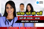 Staff Nurse Vacancy 2018