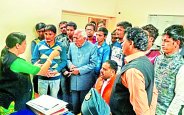 Student Delegation,meet ,Higher Education Minister