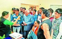 Student Delegation,meet ,Higher Education Minister