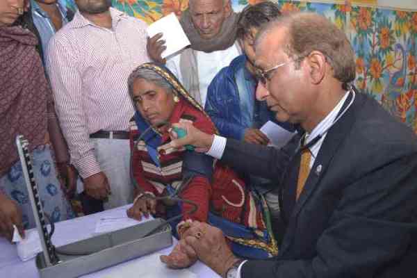 Health Camp in Kanwas Organised by Patrika and Rotary Club Kota