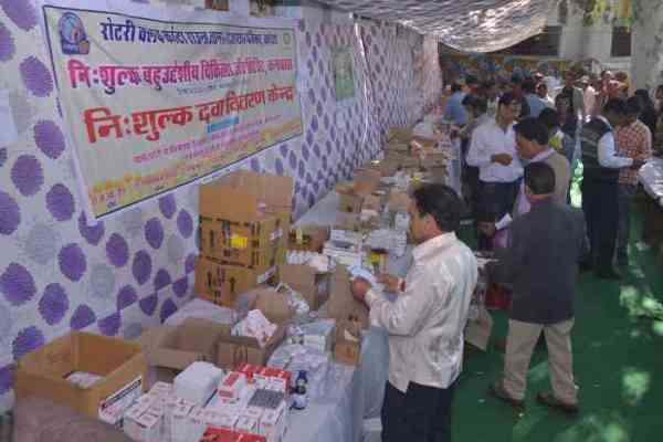 Health Camp in Kanwas Organised by Patrika and Rotary Club Kota