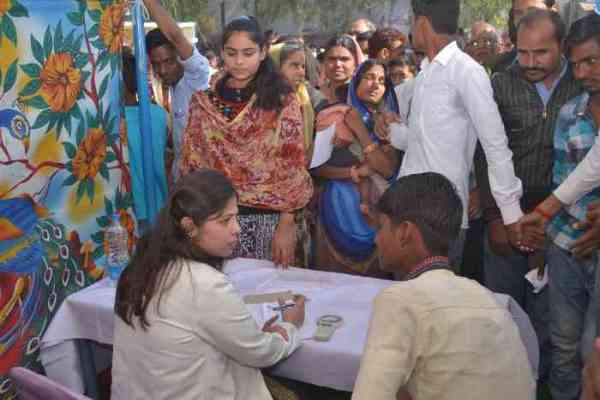 Health Camp in Kanwas Organised by Patrika and Rotary Club Kota