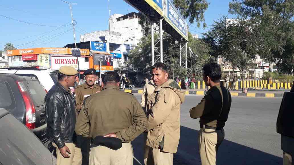 police alert in udaipur