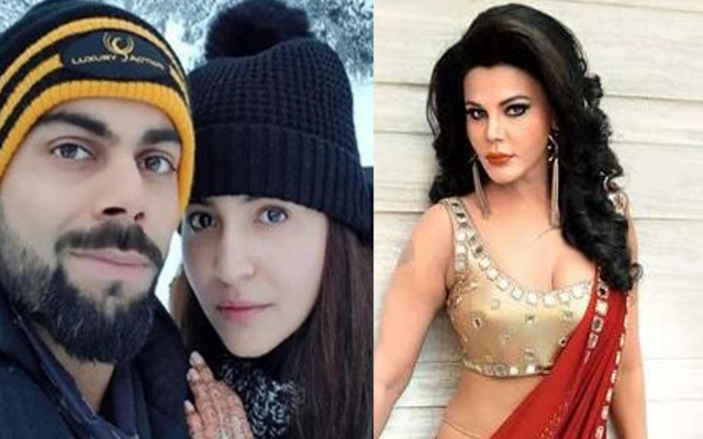 anushka sharma,virat kohli and rakhi sawant