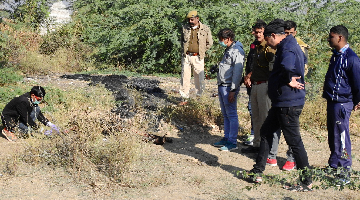 truck driver burnt by the parcel