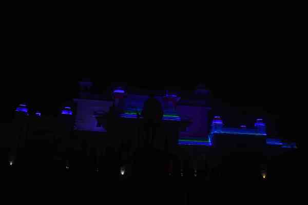 beautiful pics of colourful gandhi bhawan