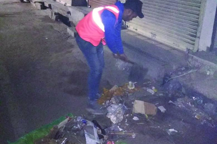 sriganganagar cleaning in night