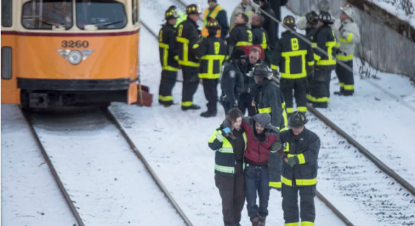 trolley collison in boston
