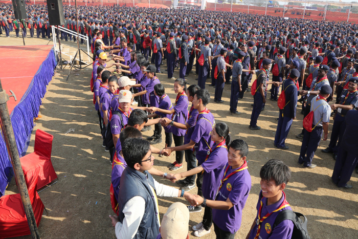 World record, Bharat Scouts and Guides, Scouts and guides, Jamburi camp, rajnandgaon news