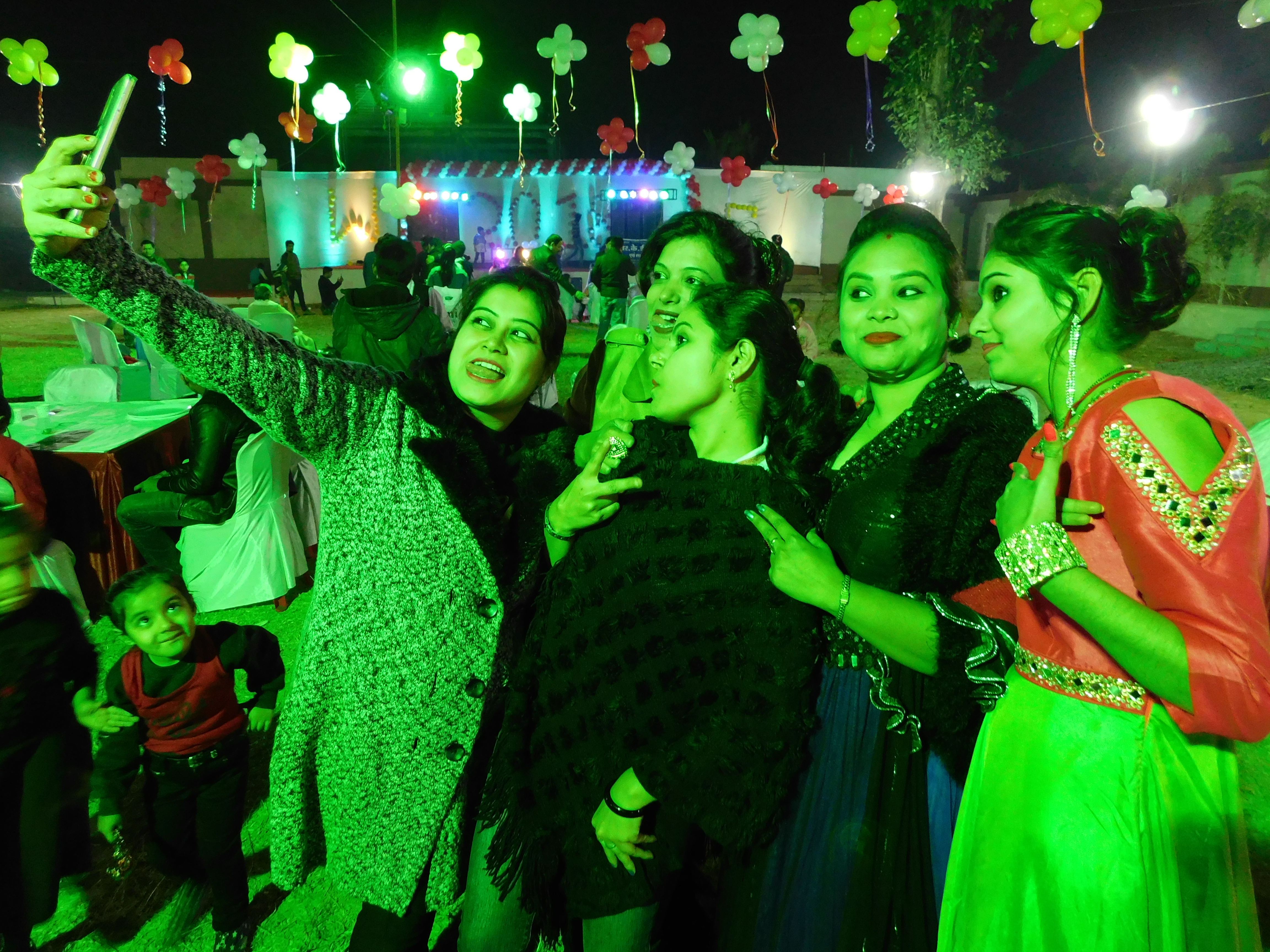 Festively celebrating the New Year reception