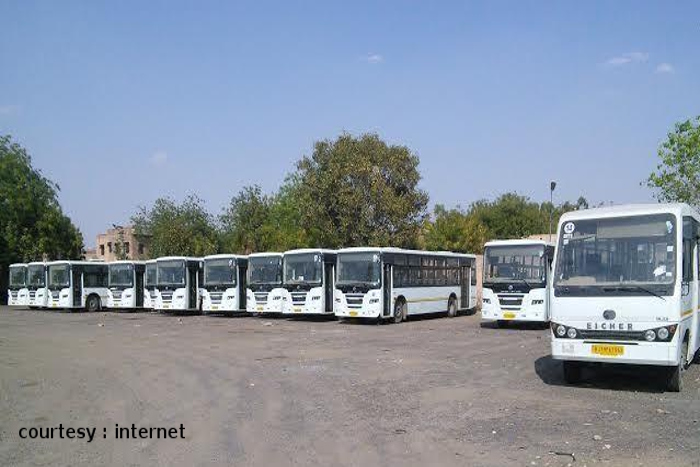 brts bus services by jodhpur nagar nigam