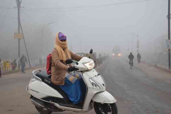 कोहरे की चादर में लिपटी आई सुबह देखे इन तस्वीरो में