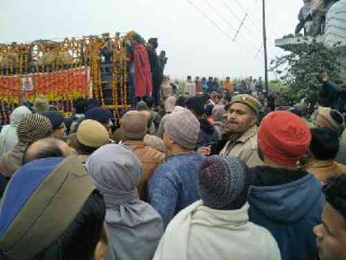 funeral procession of constable Ankit Tomar
