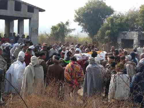 funeral procession of constable Ankit Tomar