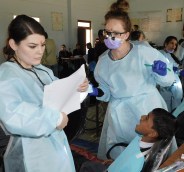 When the American doctor went to see the strong teeth of children here