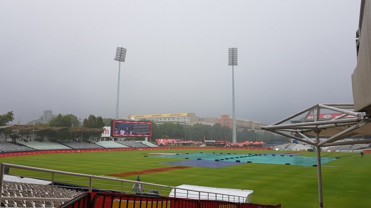 South Africa happy even after the rain in Cape Town Test