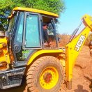 Seized one JCB two tractor-trolley