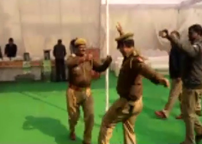 police dance video