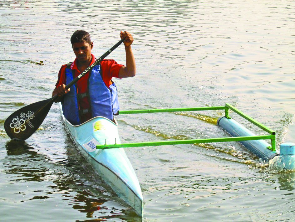 water sports, water sports training center, india first water training for disabled person, disabled person sports, gwalior news, bhind news, mp news