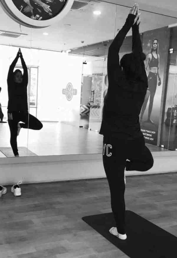 Aparna Yadav Bisht gym yoga photos