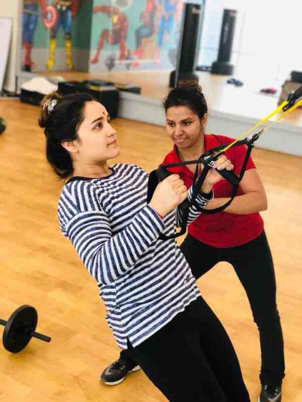 Aparna Yadav Bisht gym yoga photos